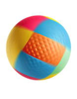 Kids colorful ball isolated on transparent background, created with generative AI png