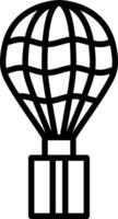 Hot air ballon Vector Icon Design