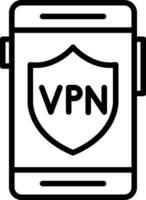 diseño de icono de vector vpn