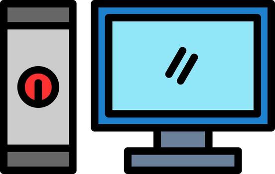 diseño de icono de vector de computadora