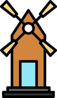 Windmill Vector Icon Design
