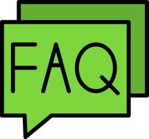 FAQ Vector Icon Design