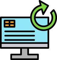 System Restore Vector Icon Design