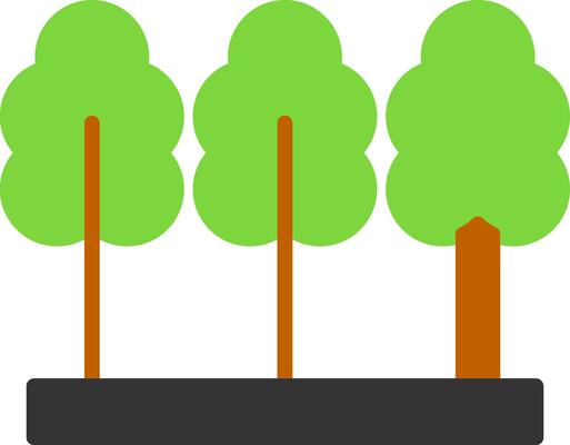 Trees Vector Icon Design