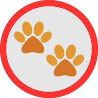 Paw print Vector Icon Design