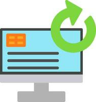 System Restore Vector Icon Design