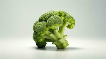 Broccoli isolated on white background. Generative Ai photo