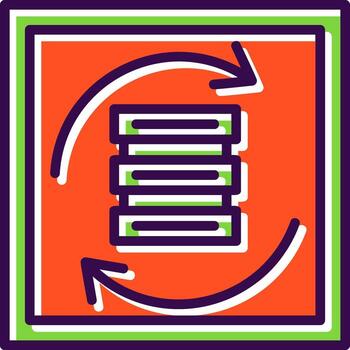 datos sincronizando vector icono diseño