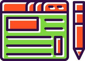 Blogging Vector Icon Design