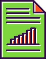 Bar Chart Vector Icon Design