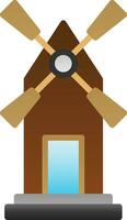 Windmill Vector Icon Design