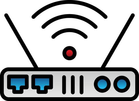diseño de icono de vector de enrutador