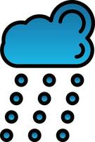 diseño de icono de vector de lluvia