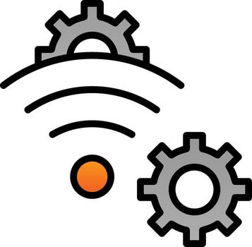 inalámbrico red preparar vector icono diseño