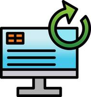 System Restore Vector Icon Design