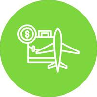 Business trip Vector Icon Design