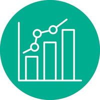 Bar chart Vector Icon Design