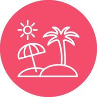 Beach Vector Icon Design