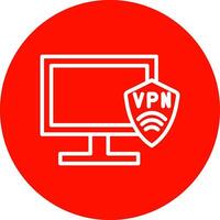 vpn preparar vector icono diseño