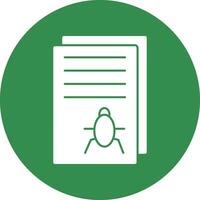 Bug Report Vector Icon Design