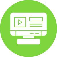Online Streaming Vector Icon Design