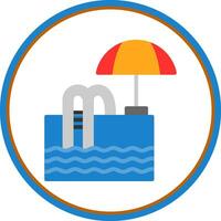 Swimming pool Vector Icon Design