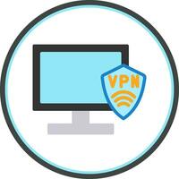 VPN Setup Vector Icon Design