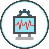 System Monitoring Vector Icon Design