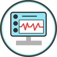 Device Monitoring Vector Icon Design