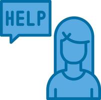 Ask for help Vector Icon Design