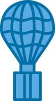 Hot air ballon Vector Icon Design