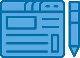 Blogging Vector Icon Design