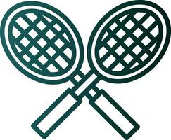 Tennis racket Vector Icon Design