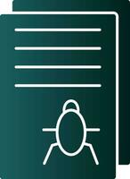 Bug Report Vector Icon Design