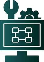 Troubleshooting Flowchart Vector Icon Design