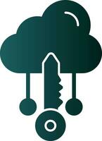 Cloud Access Vector Icon Design