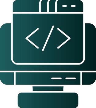 codificación vector icono diseño