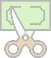 Cut Vector Icon Design