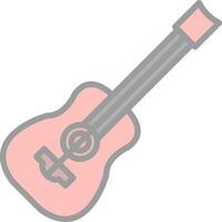 diseño de icono de vector de guitarra