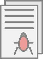 Bug Report Vector Icon Design