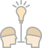 Knowledge Sharing Vector Icon Design