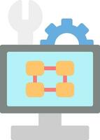 Troubleshooting Flowchart Vector Icon Design
