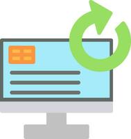 System Restore Vector Icon Design