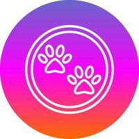 Paw print Vector Icon Design