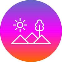 Mountains Vector Icon Design