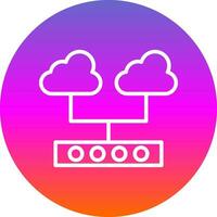 Cloud Support Vector Icon Design