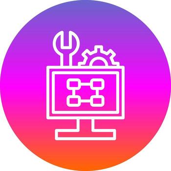 solución de problemas diagrama de flujo vector icono diseño