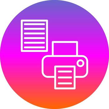 Printer Setup Vector Icon Design