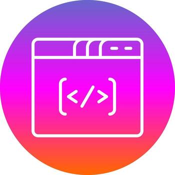 Coding Vector Icon Design