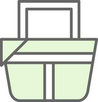 Picnic basket Vector Icon Design